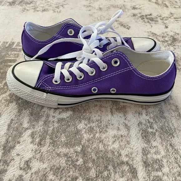 Converse Purple Low-Top Sneakers - Picture 7 of 9